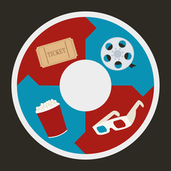Cinema icons design 