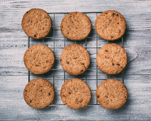 Cookies with chocolate