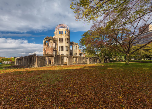 The Atomic Dome, ex Hiroshima Industrial Promotion Hall, destroy