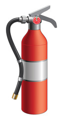 Fire Extinguisher is an illustration of a fire extinguisher used in emergencies to put out small fires.