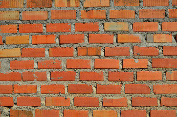 Brown stone brick wall texture background.