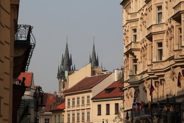 Fototapeta na wymiar The view of Prague, Czech Republic, 2010