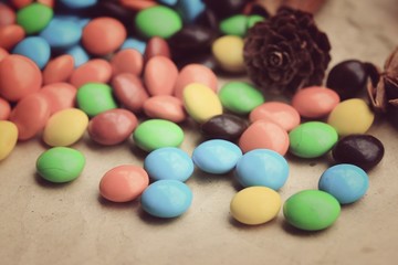 tasty candy chocolate colorful