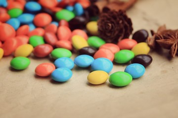 tasty candy chocolate colorful