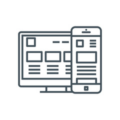 Responsive, adaptive icon