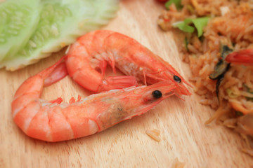 Fried rice with seafood