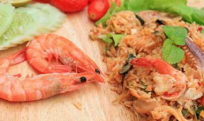 Fried rice with seafood