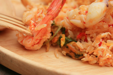 Fried rice with seafood