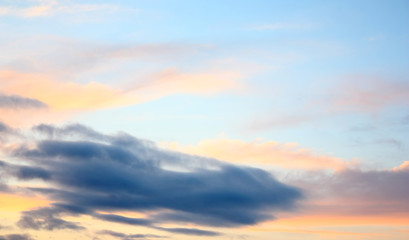 Fototapeta premium Beautiful evening sky