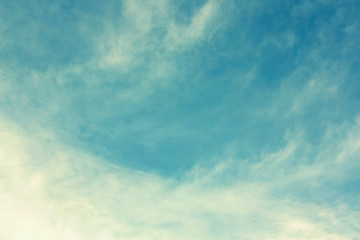 Beautiful blue sky with clouds