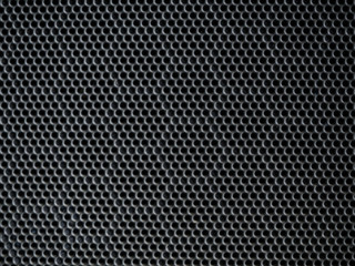 closeup loudspeaker on blur background