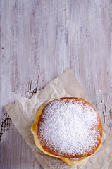 Donut in powdered sugar