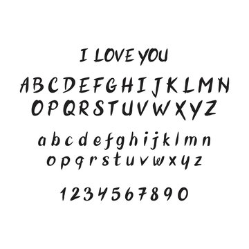 I love you font