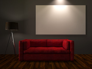 Modern interior room