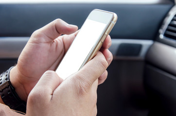 man Using a Smart Phone