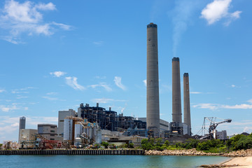 Coal-fired power station in Lamma Island