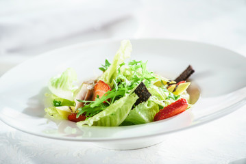 chicken salad with strawberry