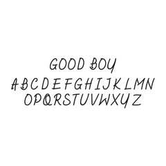 Good boy font