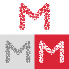 Letter M logo icon design template elements