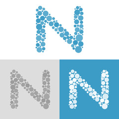 Letter N logo icon design template elements