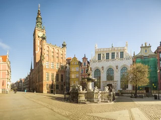 Papier Peint photo Monument artistique Cityscape of Gdansk in Poland