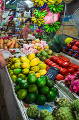 Exotic fruits in the Asian market