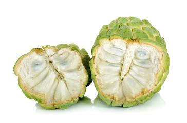 Sugar apple fruit isolated on the white background