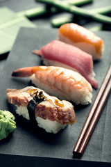 Traditional japanese sushi