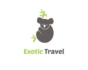 Fototapeta premium Exotic Travel Logo Template