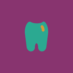 Tooth flat icon