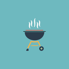Barbecue  grill menu icon vector illustration