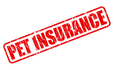 PET INSURANCE red stamp text