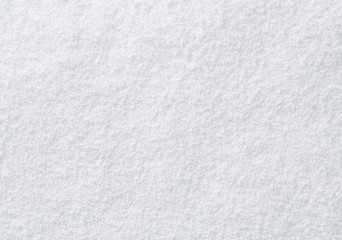 High angle view of snow texture, background with copy space