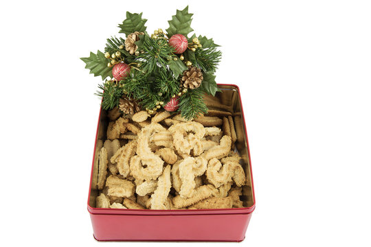 biscuit de No&euml;l sur fond blanc