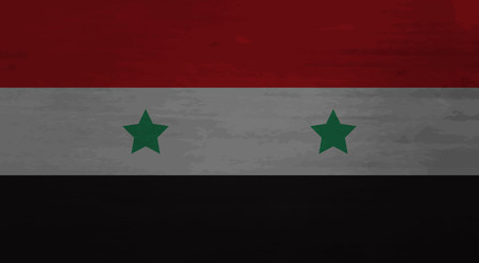 Grunge messy flag Syria