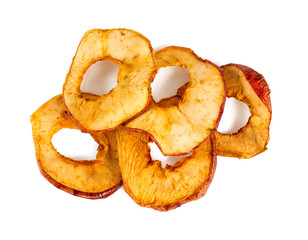 dried apples isolated on white