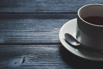 Cup of tea on Wooden Table
