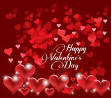 &quot;Valentine's day or Wedding background with hearts&quot; Stock image and
