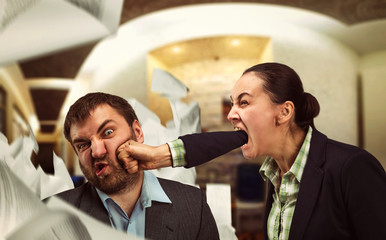 Businesspeople arguing