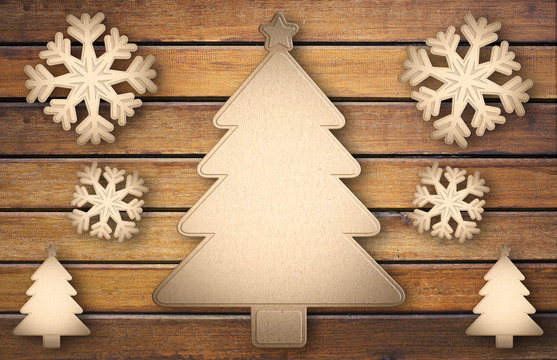 Christmas and happy new year 2016, wood texture background