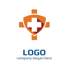Obraz premium Vector of medicine icon. Cross Medical. Business icon for the company. Logo for charity, health, voluntary, non profit organization, isolated on white background, vector illustration.