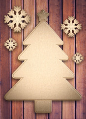 Christmas and happy new year 2016, wood texture background 