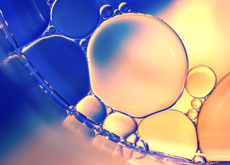Nature background, abstract water drops macro.