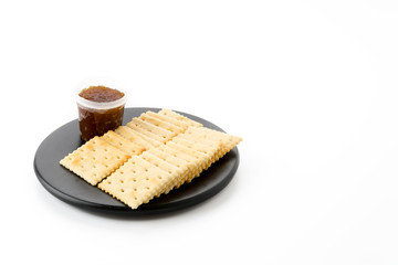 biscuit with pineapple jam