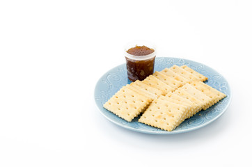 biscuit with pineapple jam