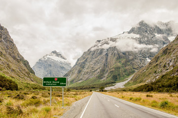 Milford road, Fiordland National Park, South Island, New Zealand