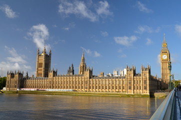 Fototapeta na wymiar Palace of Westminster, Houses of Parliament, London, UK 