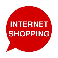 Speech Bubble internet shopping