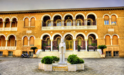 Fototapeta na wymiar Archbishop's Palace in Nicosia - Southern Cyprus