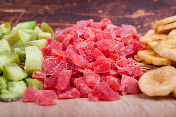 Fruit candy multi-colored all sorts
